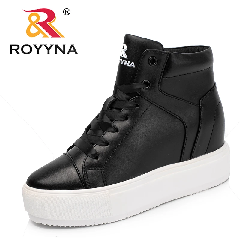 

ROYYNA New Fashion Style Women Boots Handmade Women Sneakers Lace Up Lady Casual Shoes High-Top Femme Comfort Shoes
