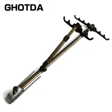 Алюминий сплав Многофункциональный телескопическая удочка рук Род подставка держатель Рыбалка Tool 1,5 м 1,7 м