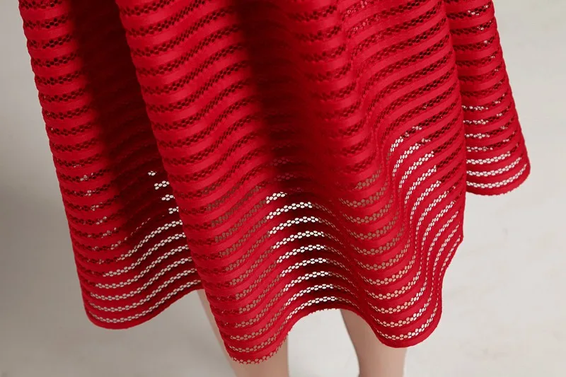 Летняя стильная винтажная юбка большого размера, однотонные красные женские юбки, повседневные пышные плиссированные женские бальные длинные юбки