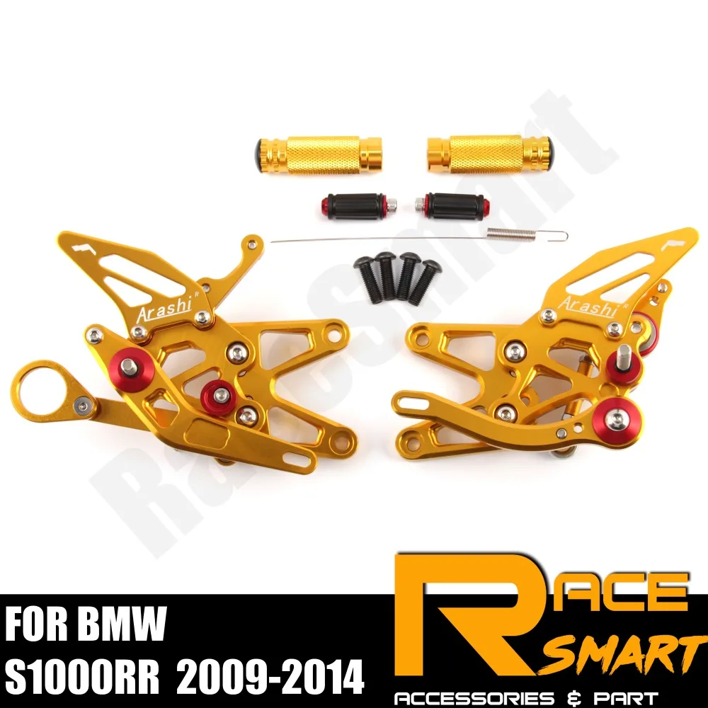 Для BMW S1000RR 2009 2014 S 1000 RR Задние подножки для ног педали аксессуары мотоциклов CNC