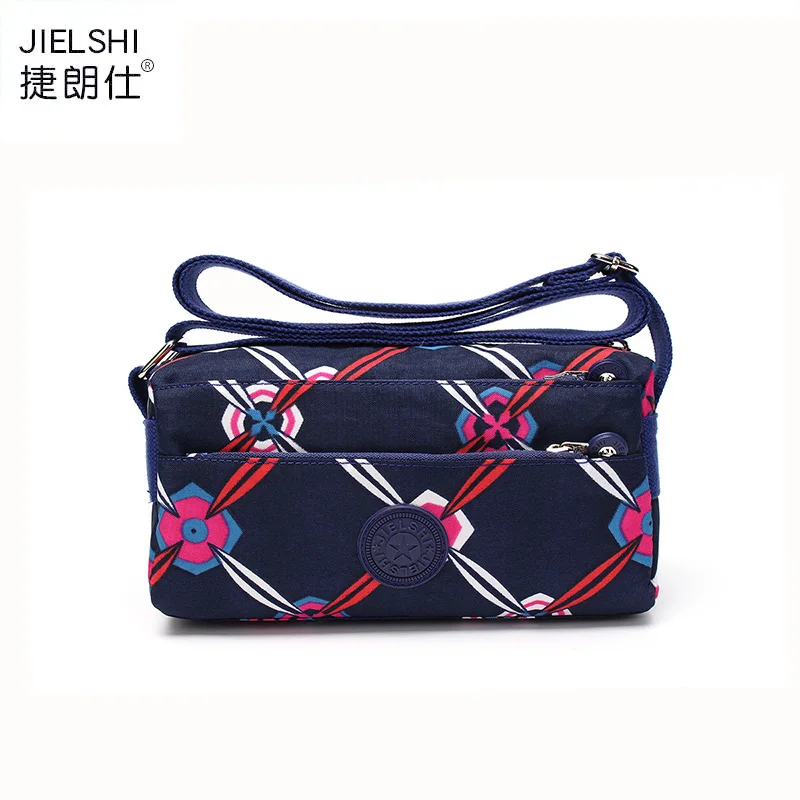 

Women's Nylon Casual Messenger Bags Color Printing Ladies Travel Nylon Handbag Female High Quality Large Capacity Shoulder Bag