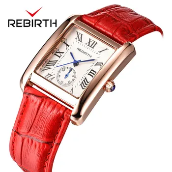 

Luxury Square Women's Watches Fashion Leather Roman Numberals Quartz Wrist Watch Female Clock Montre Femme Bayan Kol Saati