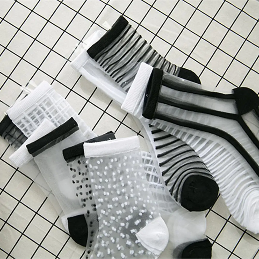 Горячая Распродажа прозрачные сетчатые стеклянные шелковые ультратонкие прозрачные носки эластичные кружевные тонкие летние носки для женщин