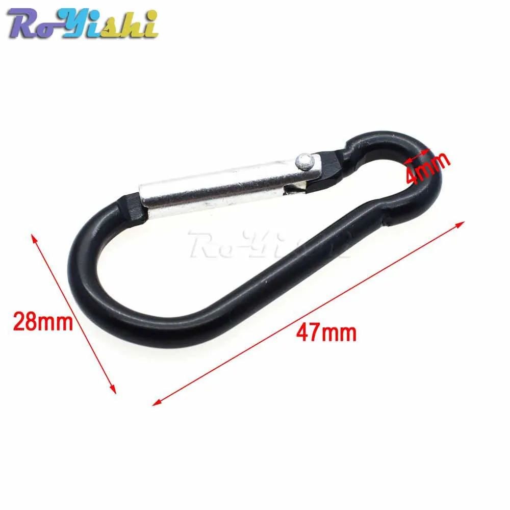 1000pcs/pack Aluminum Carabiner Snap Hook Keychain For Paracord Outdoor Activities Hiking Camping 10 Colors