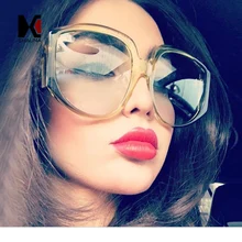 SHAUNA Новое поступление большие женские круглые солнцезащитные очки модные женские оливковые очки в зеленой оправе UV400