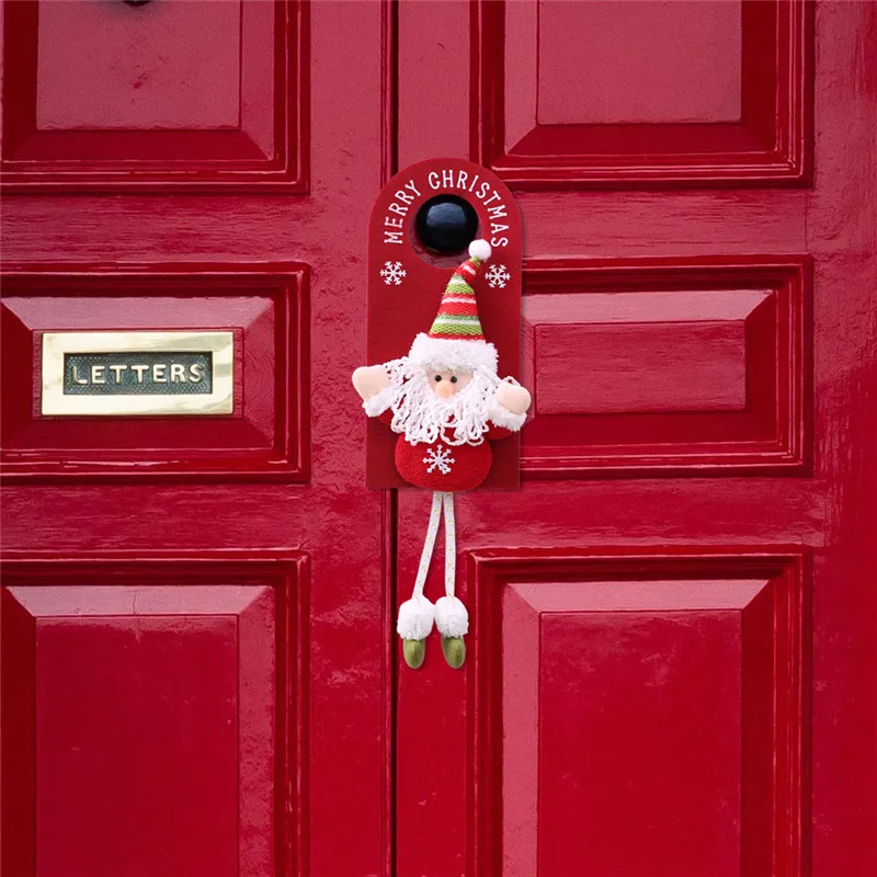 Новая подвеска на дверь рождественская подвеска рождественские украшения для дома ручка от двери гостиницы Новогоднее украшение Рождественское украшение