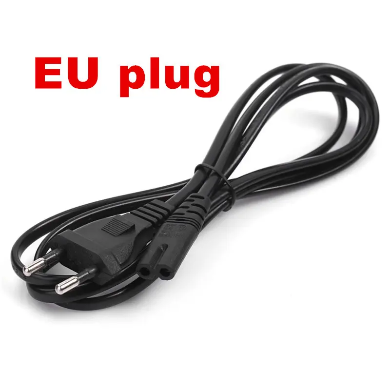 1pc Power Cord Cable EU 2 Prong Laptop AC Adapter Lead 2 Pin Top Sale 1
