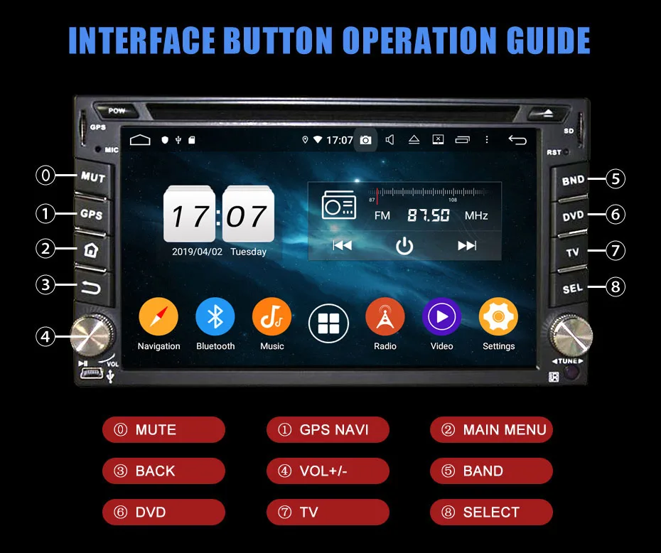 Discount KANOR Android 9.0 4+32g 2 Din Car Radio Universal For Nissan Hyundai Navara X-trail Qashqai Pathfinder Cassette Recorder 2din 16 Discount KANOR Android 9.0 4+32g 2 Din Car Radio Universal For Nissan Hyundai Navara X-trail Qashqai Pathfinder Cassette Recorder 2din 16