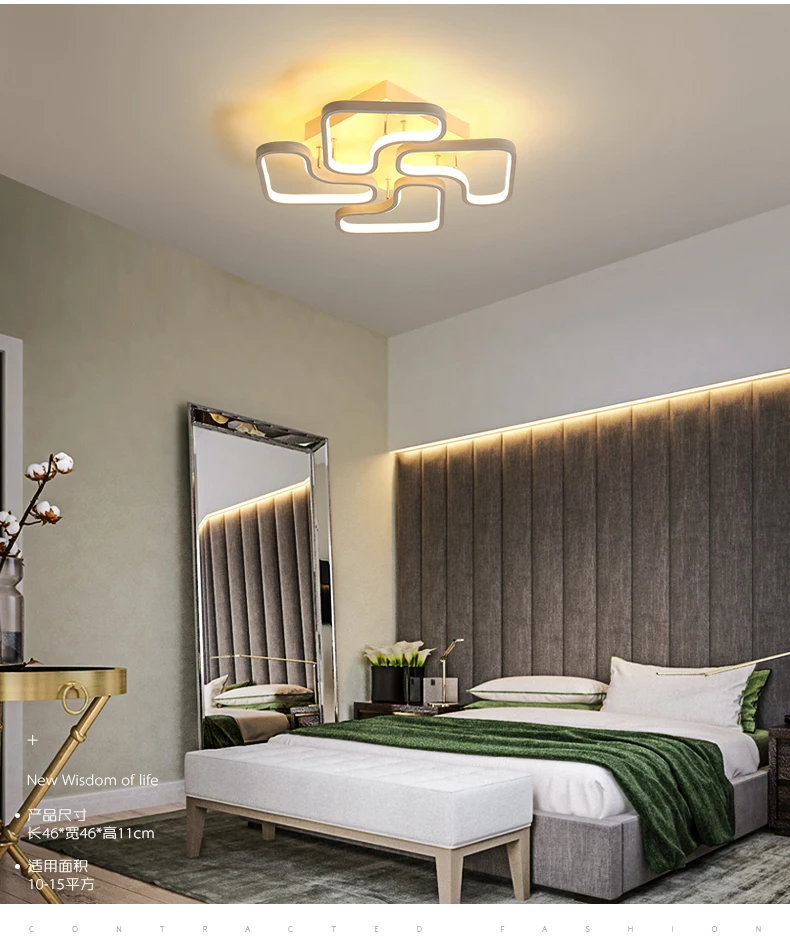 led ceiling light modern lamp fixture 6