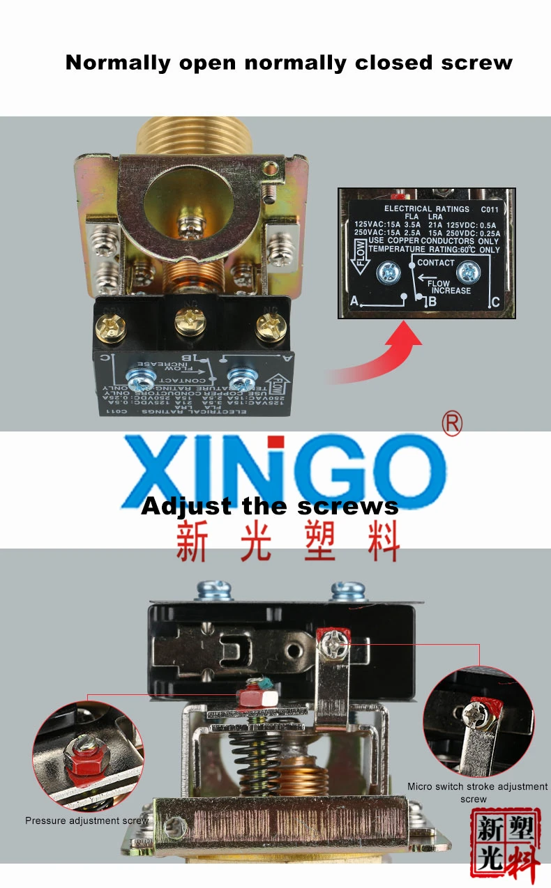 XINGO высокое качество переключатель потока 1 ''3A 220VAC целевой регулятор потока клапан расходомер