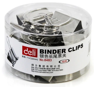 Silver Metal Binder Clips, Office Metal Binder Clips