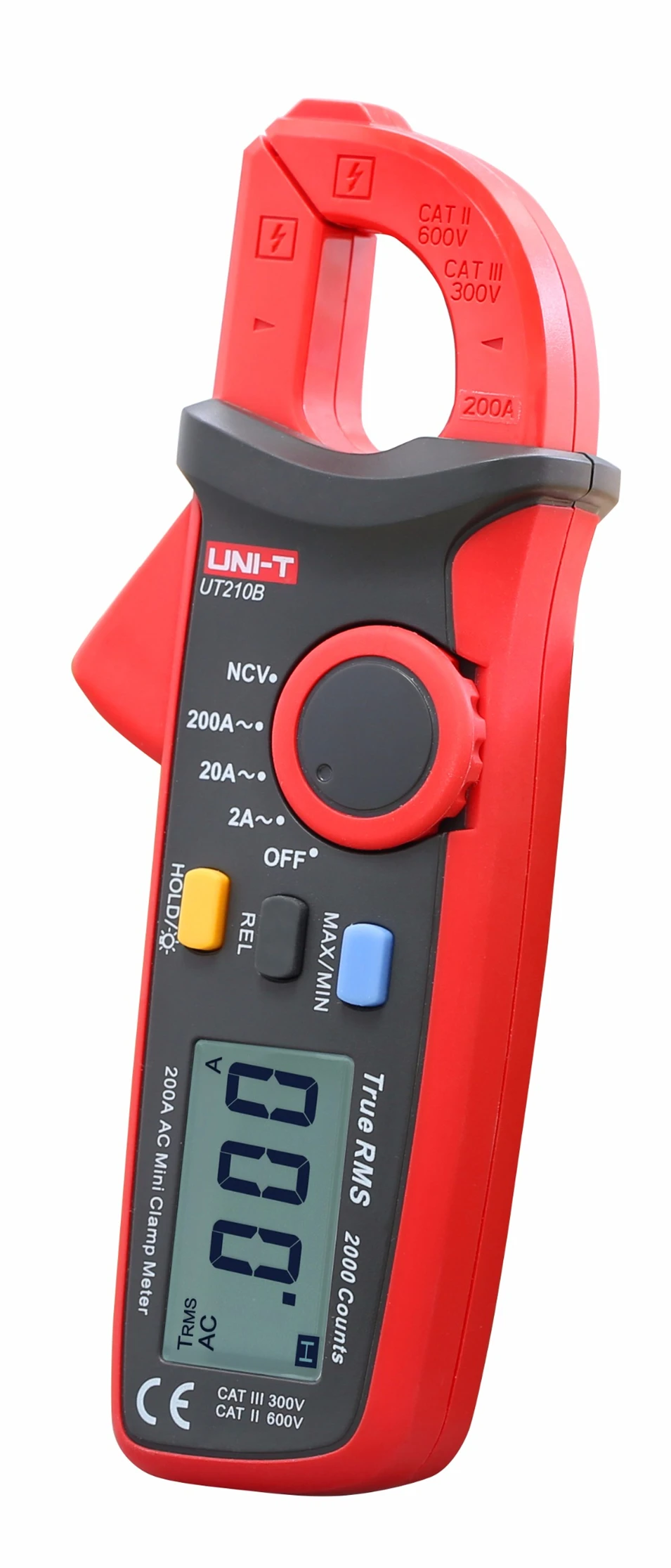 

Handheld UNI-T UT210B True RMS 200A AC Mini Clamp Meters Ammeter w/ NCV professional multitester