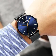 Reloj Hombre роскошные часы для мужчин из нержавеющей стали аналоговые кварцевые наручные часы 30 м Водонепроницаемые царапины мужские часы erkek kol saati