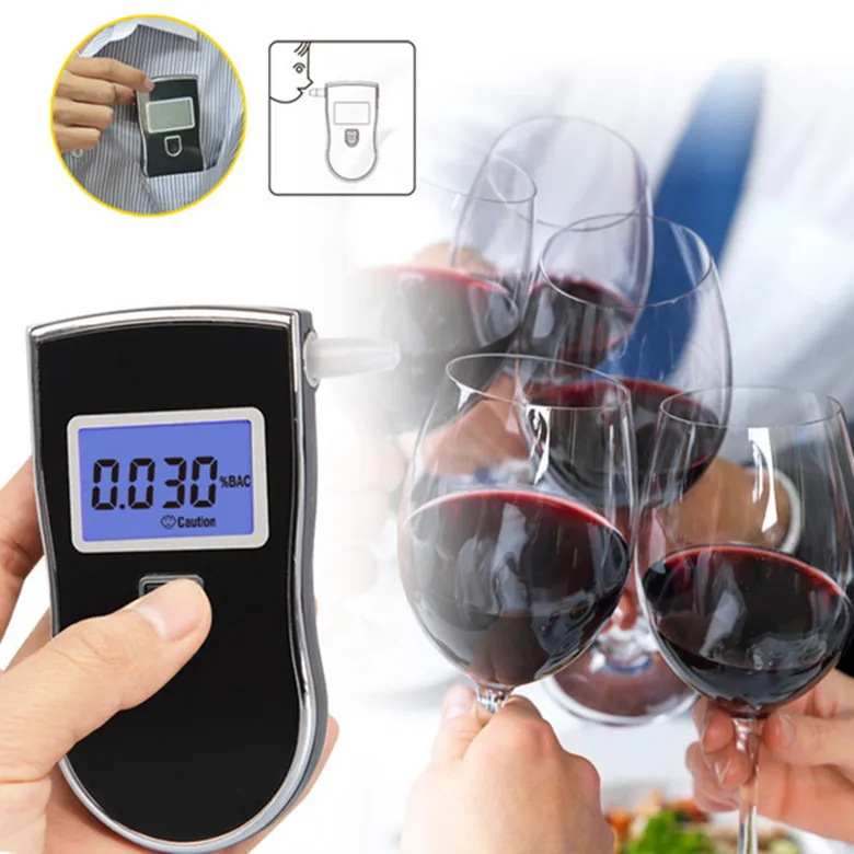 Digital Breathalyzer Police Wine hydrometer Car Detector Breath Alcohol