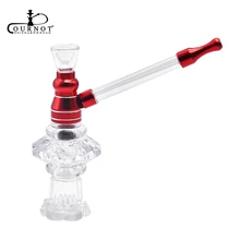 COURNOT кальян стеклянный кальян курительная водяная труба Металлические курительные трубы с длинной стеклянной ручкой металлическая горловина фильтр