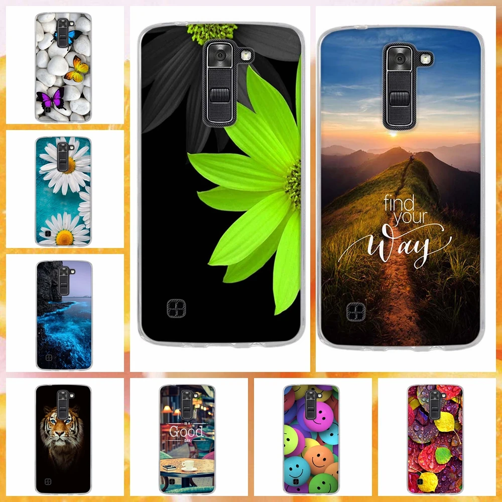 For LG K7 X210 X210DS MS330 Cases Luxury Painted Soft Back Cover Shell Coque Funda for Tribute 5 LS675 Phone Bag | Мобильные