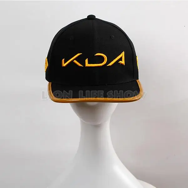 Игра к/да KDA Akali шляпа для взрослых детей Cosplay Snapback Бейсболка реквизиты ручной работы - Цвет: A