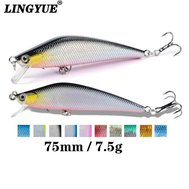 Best Price LINGYUE 1PCS 7cm 7.5g Artificial Floating Minnow Lure Tight Shot Fishing Lures Hard Bait Tackle 3D Fish Eyes Hot Sale Best Price LINGYUE 1PCS 7cm 7.5g Artificial Floating Minnow Lure Tight Shot Fishing Lures Hard Bait Tackle 3D Fish Eyes Hot Sale