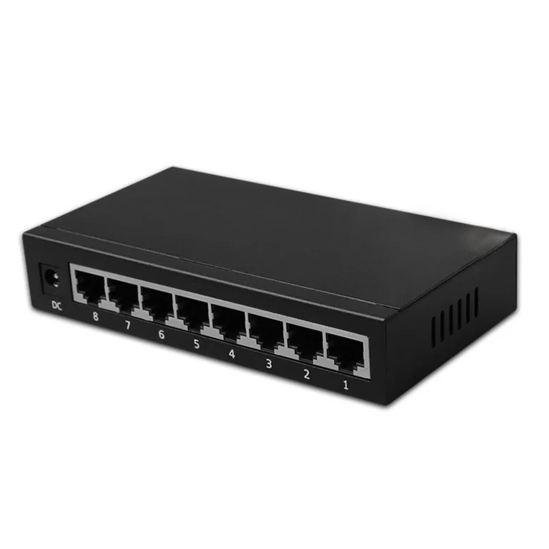 

New Arrival 8 Ports Network Gigabit Desktop Switch 10/100/1000Mbps Fast Ethernet Switcher Lan Hub Full/Half duplex Exchange VSH