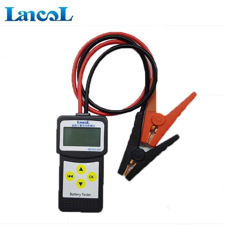 LANCOL Auto Battery Life Tester MICRO-200 Gel Battery Analyzer 2000CCA with Multi-Languages