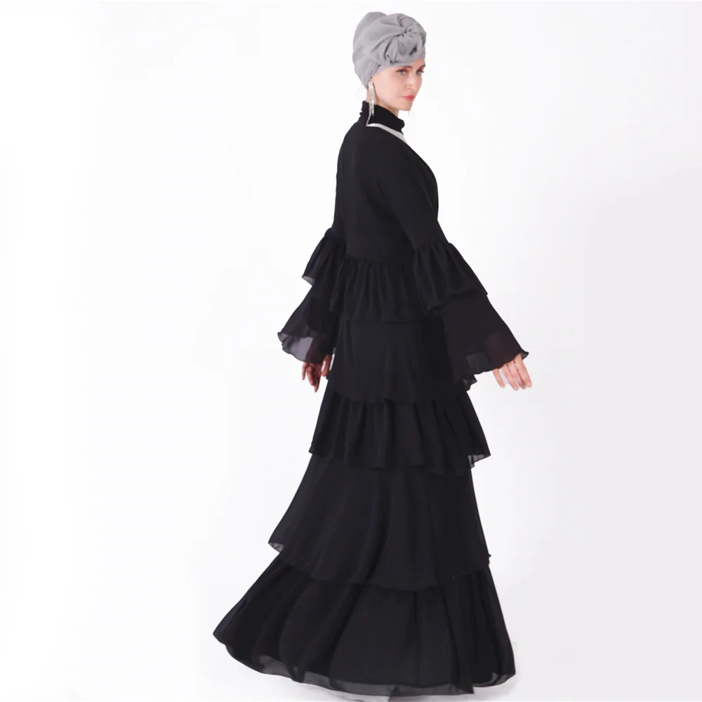 Новая мода мусульманский Банкетный кардиган abaya полное платье кимоно длинные халаты Туника Jubah катфан Ближний Восток Арабский исламский