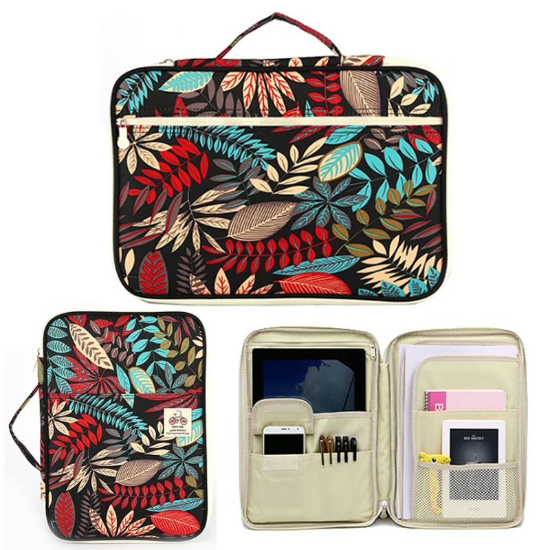 

Basedidea Business Briefcase File Storage Bag Multifunctional Office Document Bag School Stationery Bag