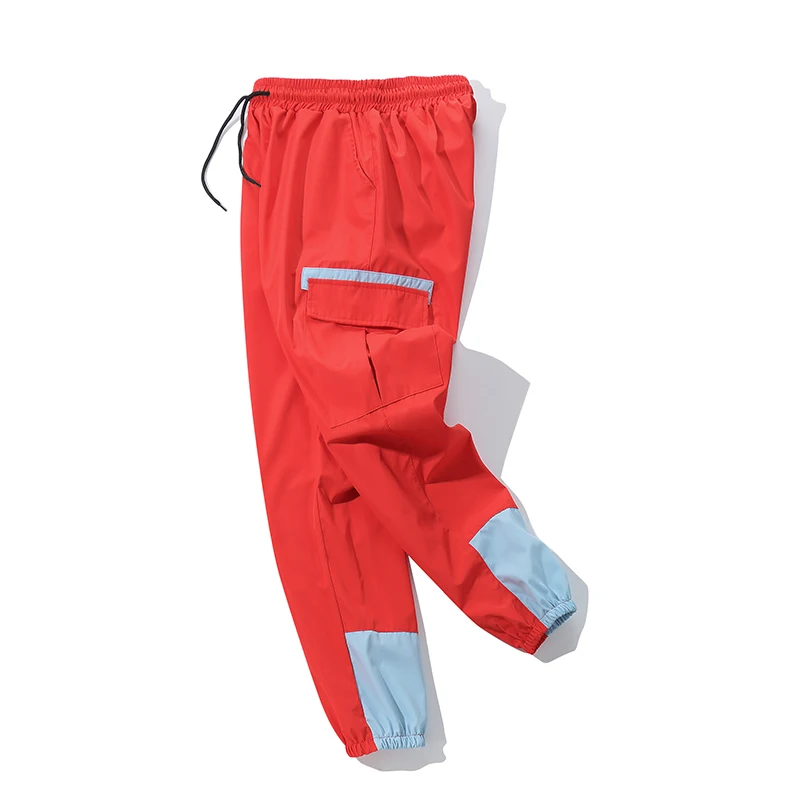 Waliicorners Men Big pocket Casual Cargo Pants Harajuku Hip Hop Streetwear Elastic ankle Skateboard Harem Sweatpants Joggers 19 15