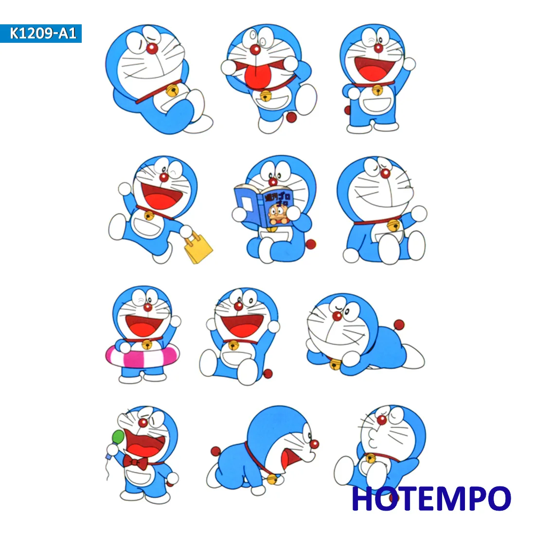 Anime Lovely Doraemon  Emoji  Stickers  for Girl Children 