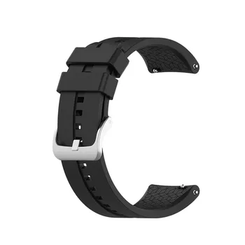 

Inside Rectangular Texture Silicone Watch Band For Huawei Watch GT 42mm Classic Water-resistant Strap Holiday Gift For Women