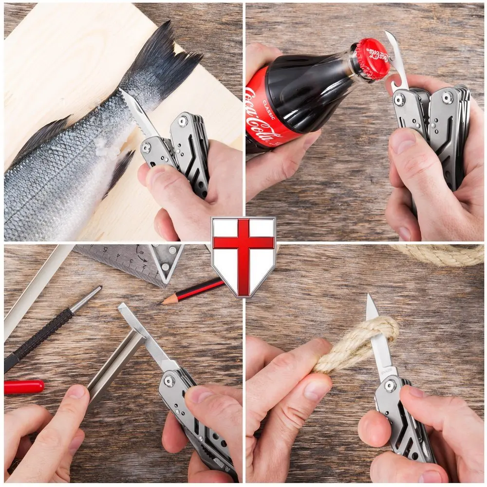  EDC Multitool with Mini Tools Knife Pliers Swiss Army Knife and Multi-tool kit for outdoor camping 