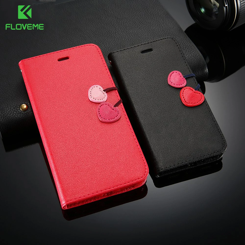 Кожаный чехол FLOVEME для iPhone 6 S 7 Plus 5 5S SE 4 держатель карт флип телефона чехлы