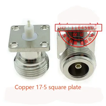 

10pcs/lot All copper RF connector N-KF-5-3 mobile phone signal amplifier connector N type / L16 female square plate flange