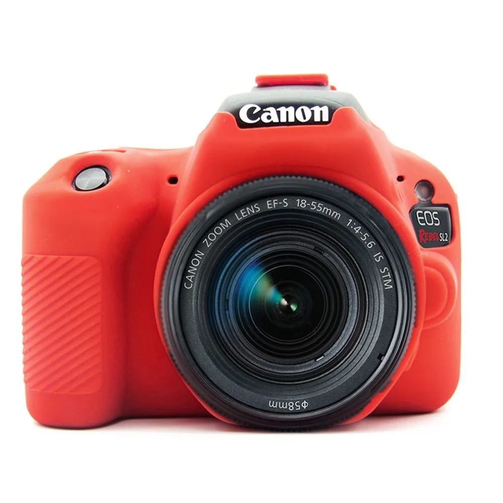 Резиновый силиконовый защитный чехол Крышка корпуса мягкая сумка для камеры для Canon EOS 200D 250D Rebel KISS X9 X90 SL2 SL3 рамка чехол