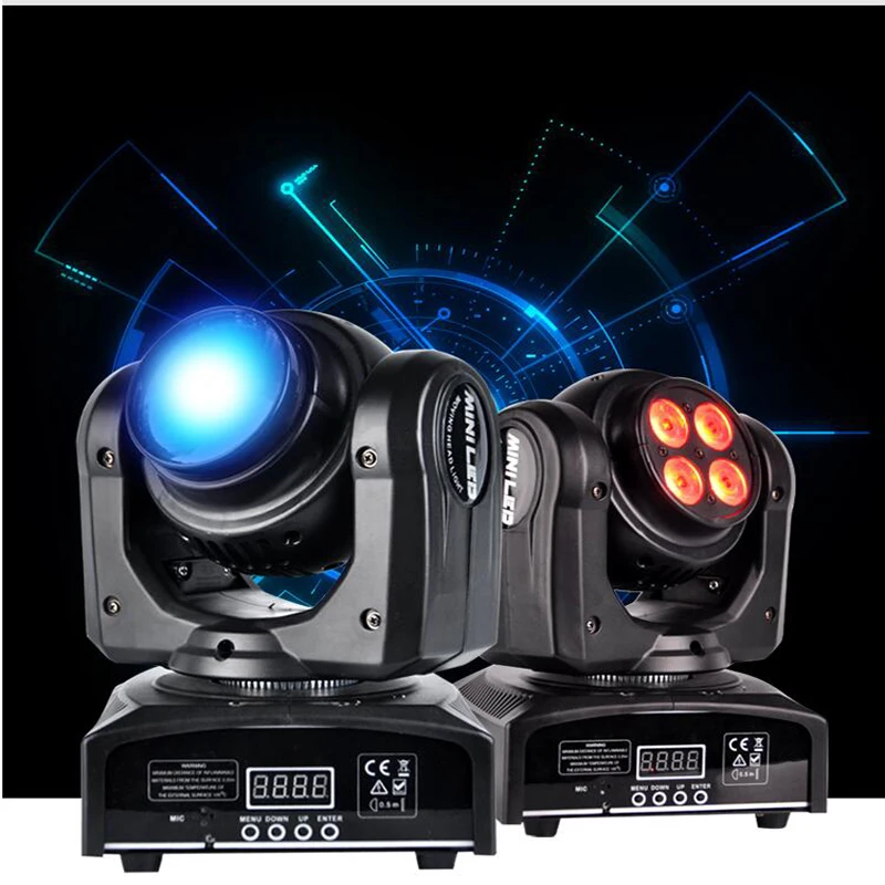 DMX 512 RGB LED Свет этапа Двухместный побочный эффект огни луч мыть клуб лазерного шоу