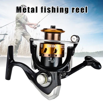 

Hot sale Fishing Reels with Left/Right Interchangeable Handle Powerful Metal Body 5.2:1 Gear Ratio Smooth 12BB Fishing YS-BUY