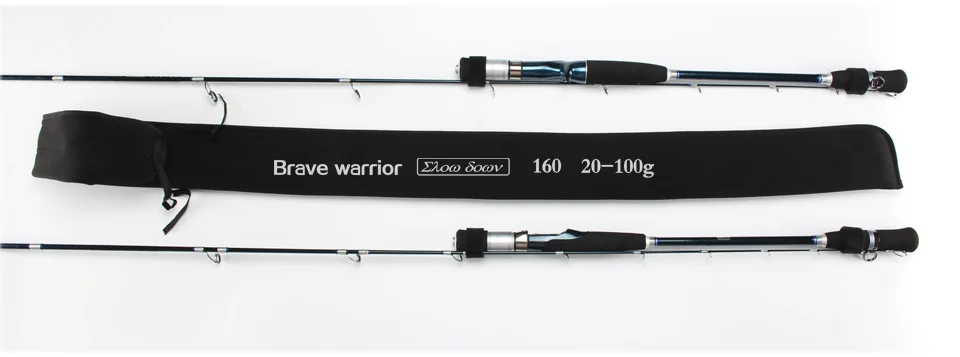 Ponta de Carbono Vara de Pesca um e Meio Sólido Lenta Jigging Haste 1.6 m 9kgs Isca 20-100g Fiação - Fundição Oceano Barco Design Luz 16 fundição oceano vara de pesca barco um e meio design