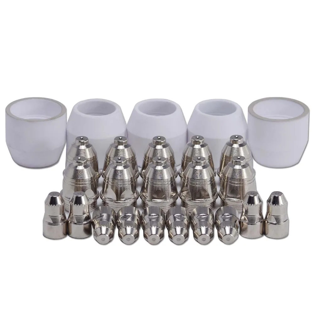 

P-80 Panasonic Air Plasma Nozzles TIPS Plasma Cutter Torch Consumables High Quality CNC Cutting Knife Electrode Nozzle 25pcs