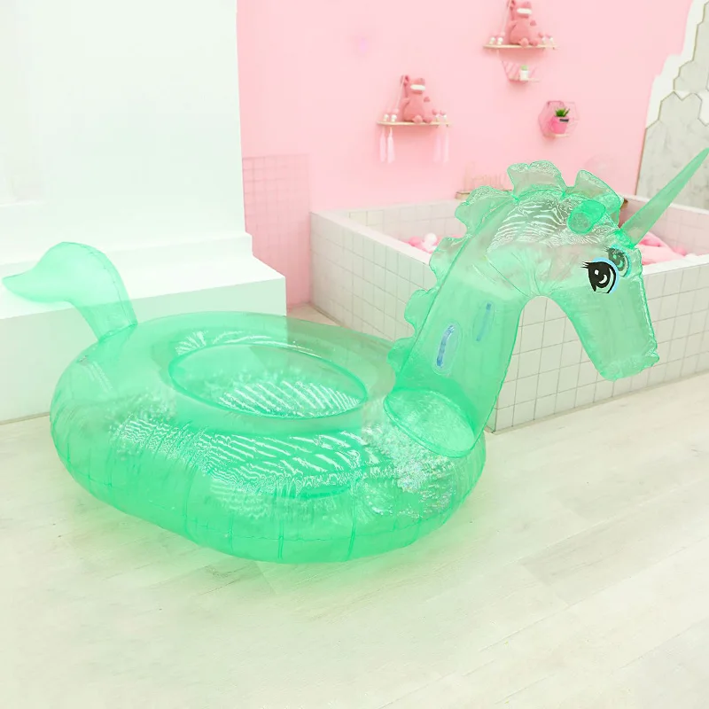 Бассейн надувной Единорог поплавки бассейн прозрачный стиль надувной матрас для женщин пляжные водные игрушки для взрослых