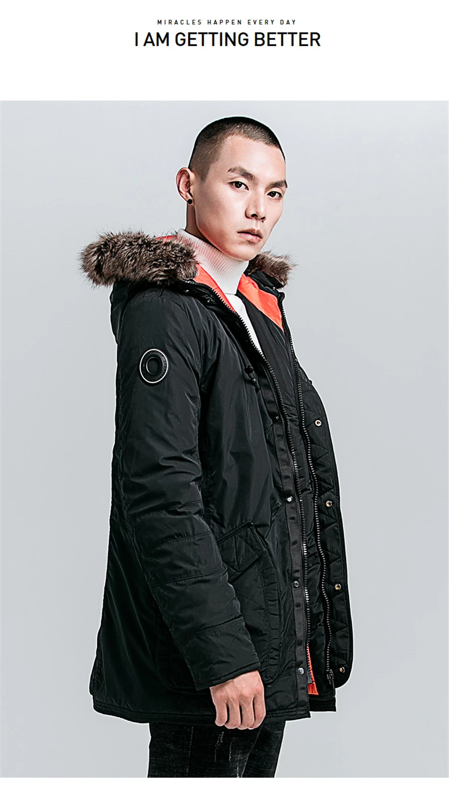HMILY зимняя куртка для мужчин теплые толстые ветрозащитные карманы ветровка s с капюшоном на молнии мужской парка куртк