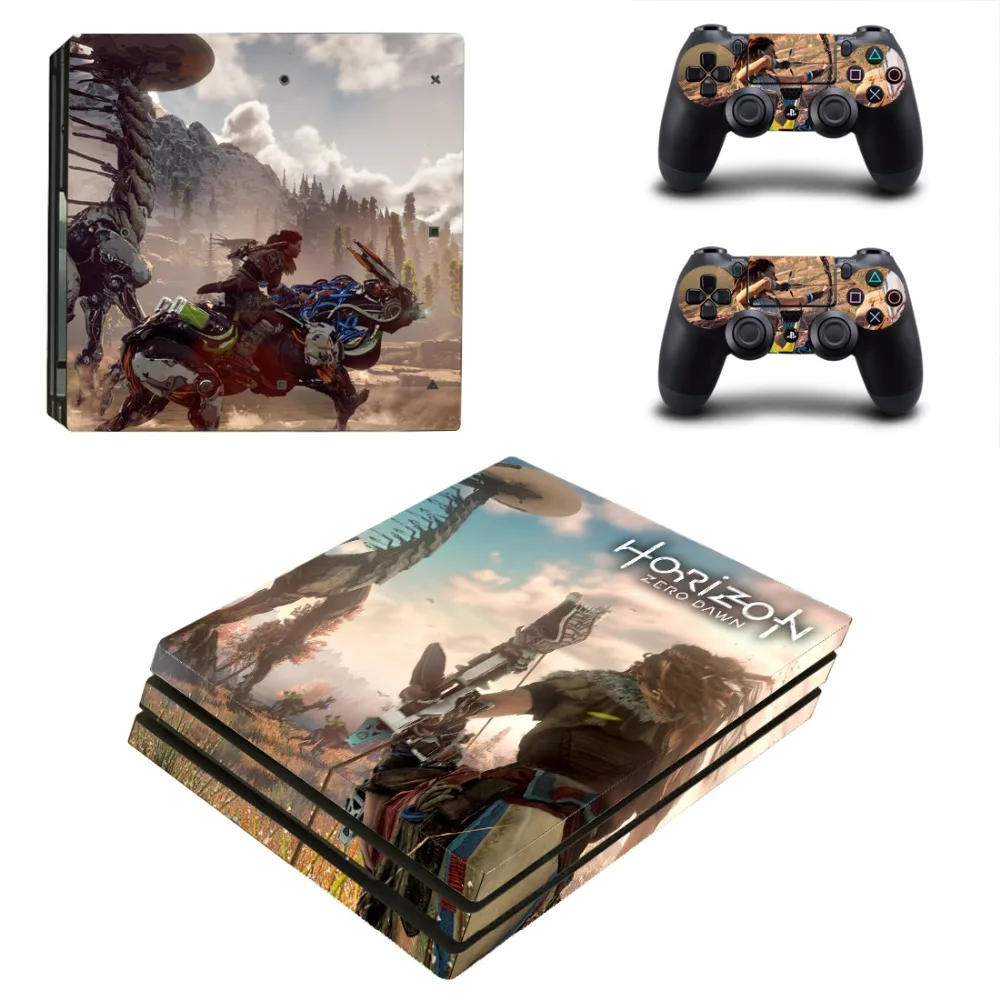 Horizon Zero Dawn PS4 Pro наклейка для кожи виниловая наклейка для sony Playstation 4 консоль и 2 контроллера PS4 Pro наклейка для кожи