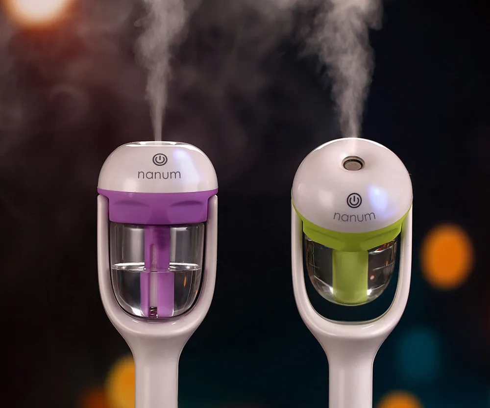 

12V Mist Maker Upgraded Car Humidifier Air Purifier Aroma Diffuser Essential Oil Diffuser Fogger Car cooling air vaporizer gift
