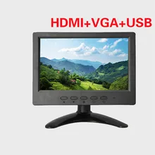 7 дюймов черный ЖК-дисплей HDMI Сенсорный экран автомобильный монитор Мини компьютер без вентиляторов монитор