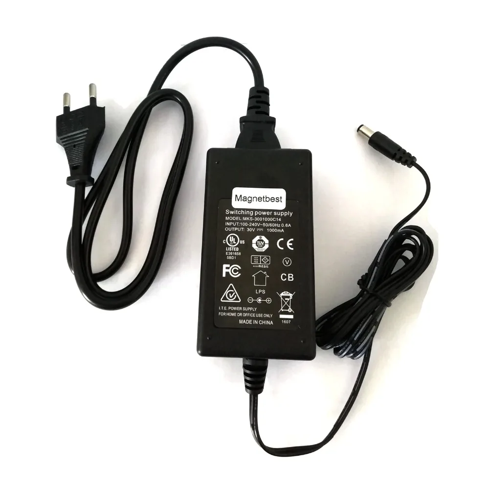 30V 1A Replacement AC Adapter for BOSCH Athlet BCH625KTGB/01 BCH62550G Cordless Vacuum Cleaner