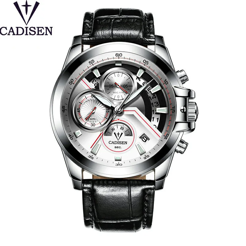 

Watch Men Top Brand Luxury Military Army Sports Casual Waterproof Mens Watches Quartz Stainless Steel Wristwatch CADISEN 2019