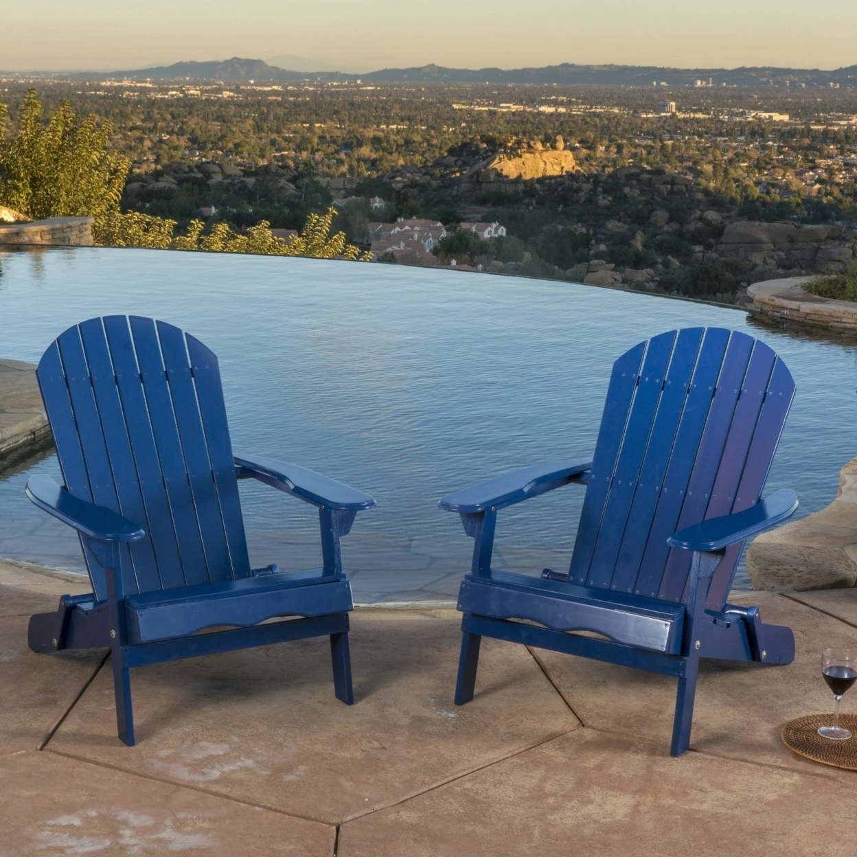 Katherine Outdoor Reclining Wood Adirondack Chair with Footrest (Set of 2) - dup 3 (1)