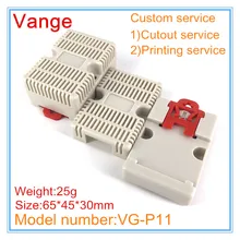 2 шт./лот, маленький корпус бежевого цвета, ABS пластик, распределительная коробка, корпус 65*45*30 мм для ПЛК, поддержка батареи