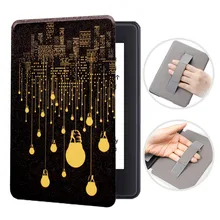 Для всех новых Amazon Kindle paperwhite 4 Чехол 10го поколения с ремешком на руку для детей с магнитной застежкой и функцией автоматического сна/пробуждения