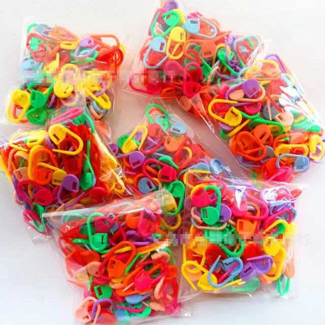 

30Pcs/set Colorful Plastic Knitting Needles Crochet Locking Stitch Markers Crochet Hook Latch Knitting Clip Sewing Tools