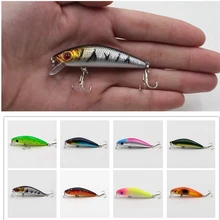1Pcs Fishing Minnow Lure 8.5cm/7.7g Laser Reflective 3D Eyes Hard Baits 6#Hooks For Wobblers Pike Winter Sea Fishing Decoy Tools