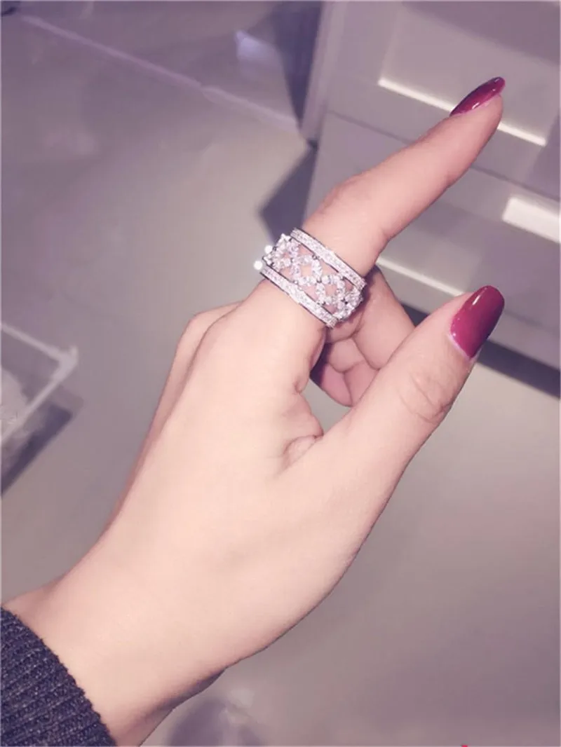 Брендовое женское кольцо для помолвки AAAAA Sona Cz из стерлингового серебра 925 пробы, обручальное кольцо для женщин, ювелирные изделия на палец